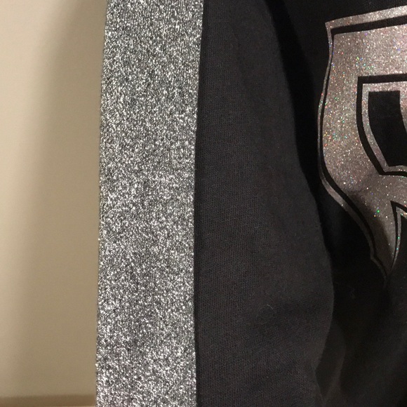 VS PINK Glimmer Bling Crew Sweatshirt - Picture 5 of 8